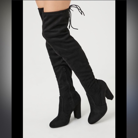 Faux Suede Over-the-Knee Boots​ - Picture 1 of 1